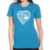 LOVE IN 44 DIFFERENT LANGUAGES - Women's Premium Blend Word Art T-Shirt sold by LA Pop Art