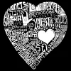 LOVE IN 44 DIFFERENT LANGUAGES - Women's Premium Blend Word Art T-Shirt sold by LA Pop Art