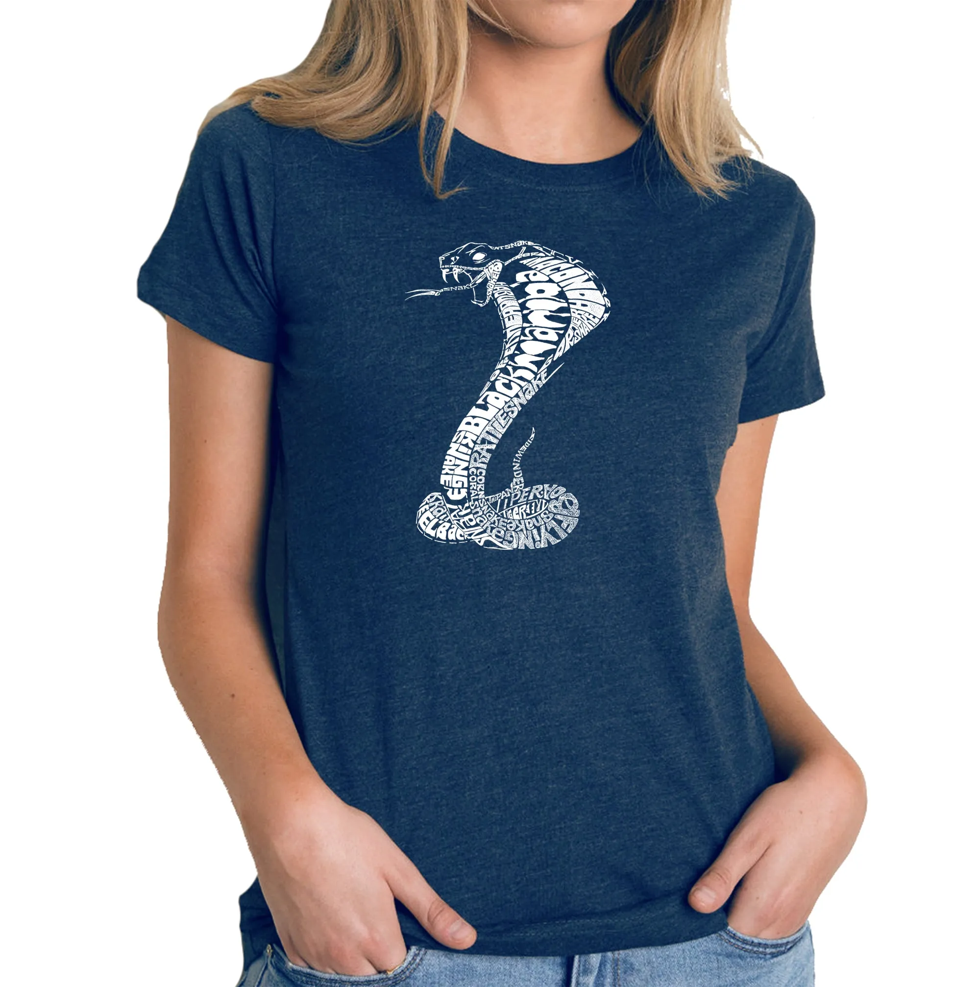 Types of Snakes - Women's Premium Blend Word Art T-Shirt sold by LA Pop Art product image thumbnail 3
