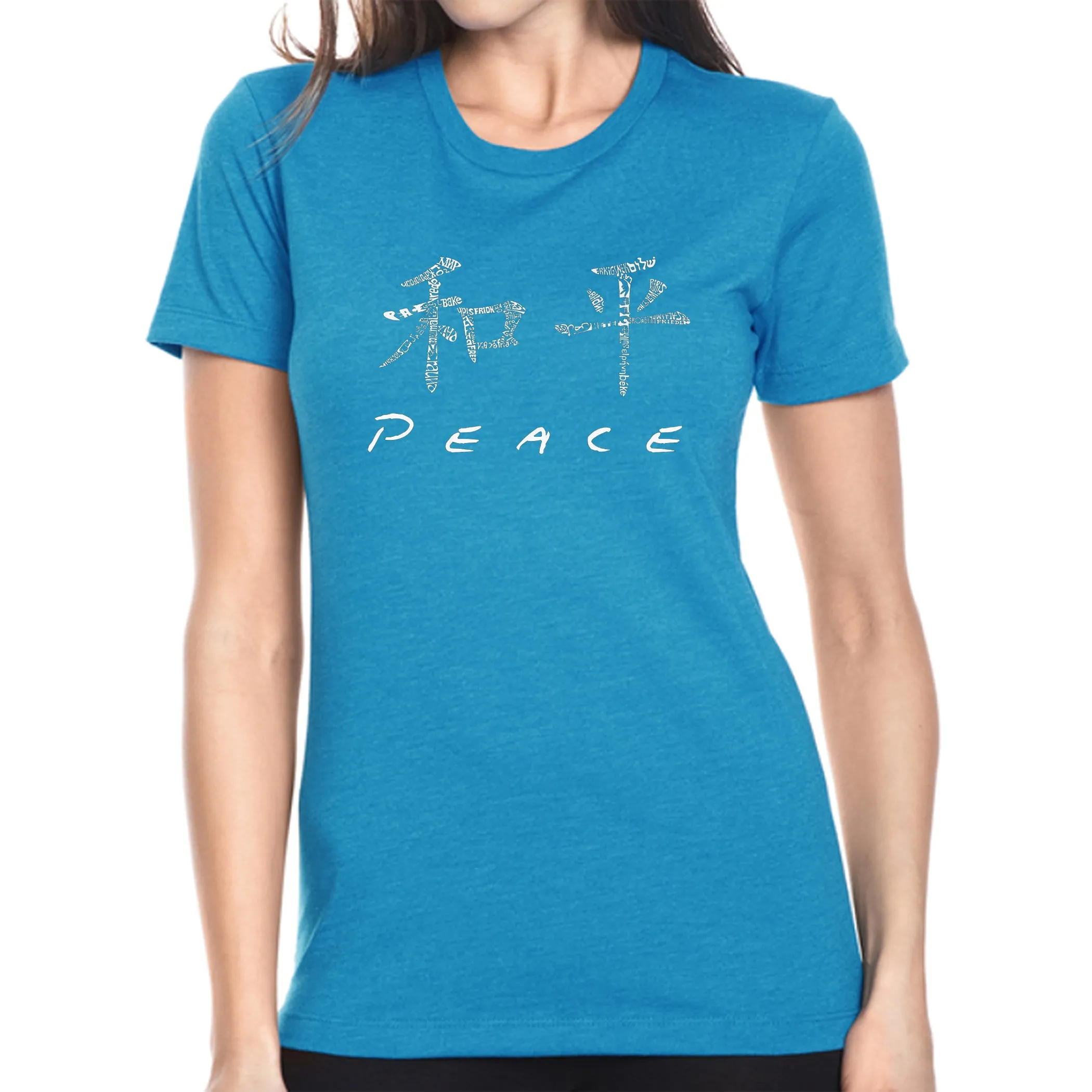 CHINESE PEACE SYMBOL - Women's Premium Blend Word Art T-Shirt sold by LA Pop Art product image thumbnail 5