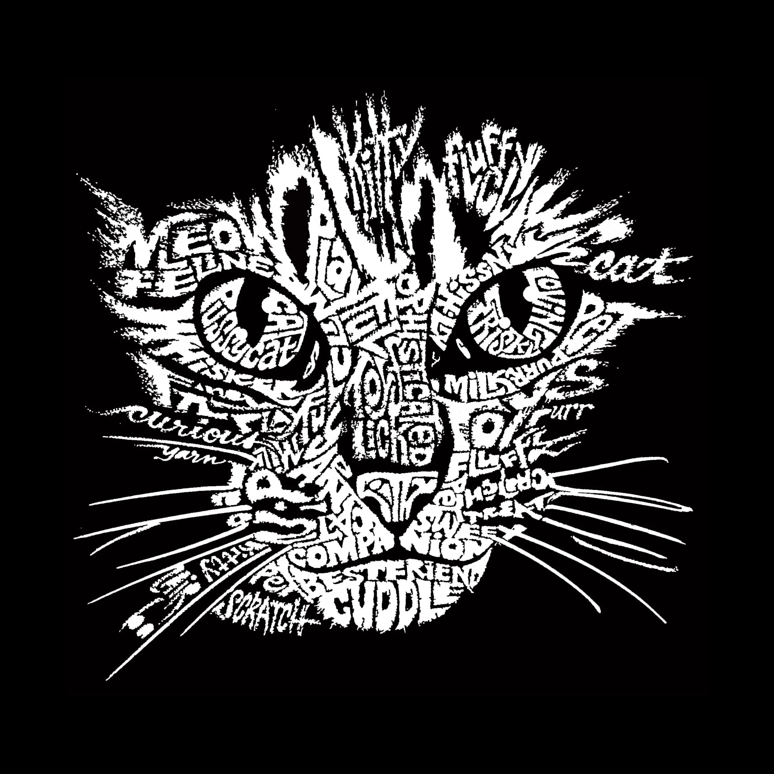 Cat Face - Women's Premium Blend Word Art T-Shirt sold by LA Pop Art product image thumbnail 2