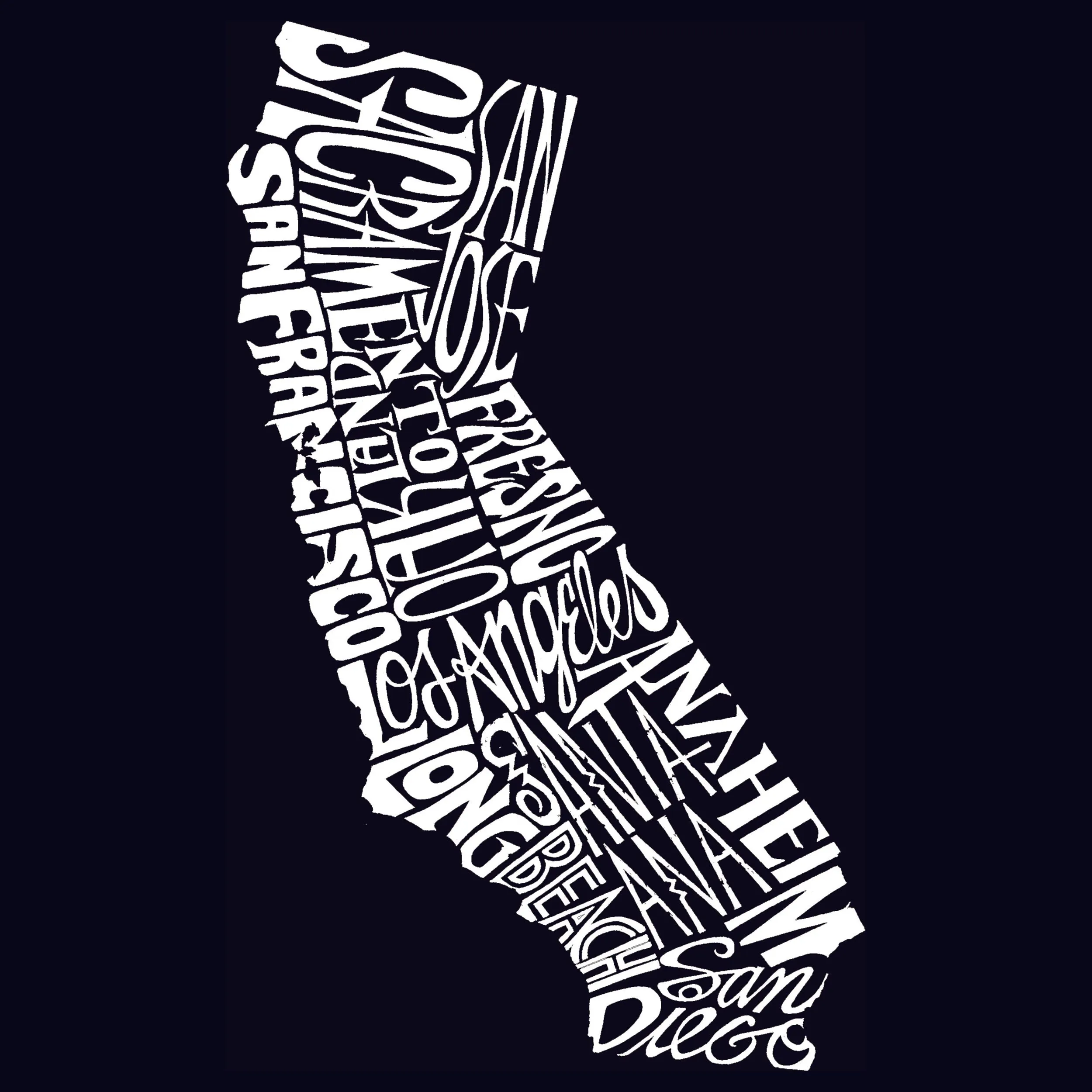 California State - Women's Premium Blend Word Art T-Shirt sold by LA Pop Art product image thumbnail 2
