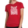 Big Cats - Women's Premium Blend Word Art T-Shirt sold by LA Pop Art