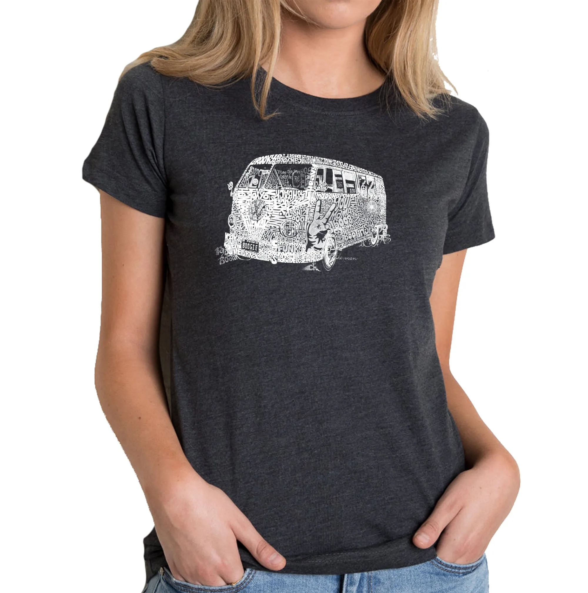 THE 70'S - Women's Premium Blend Word Art T-Shirt sold by LA Pop Art
