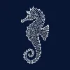 Types of Seahorse - Women's Word Art V-Neck T-Shirt sold by LA Pop Art