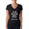 Rescue Mom - Women's Word Art V-Neck T-Shirt sold by LA Pop Art