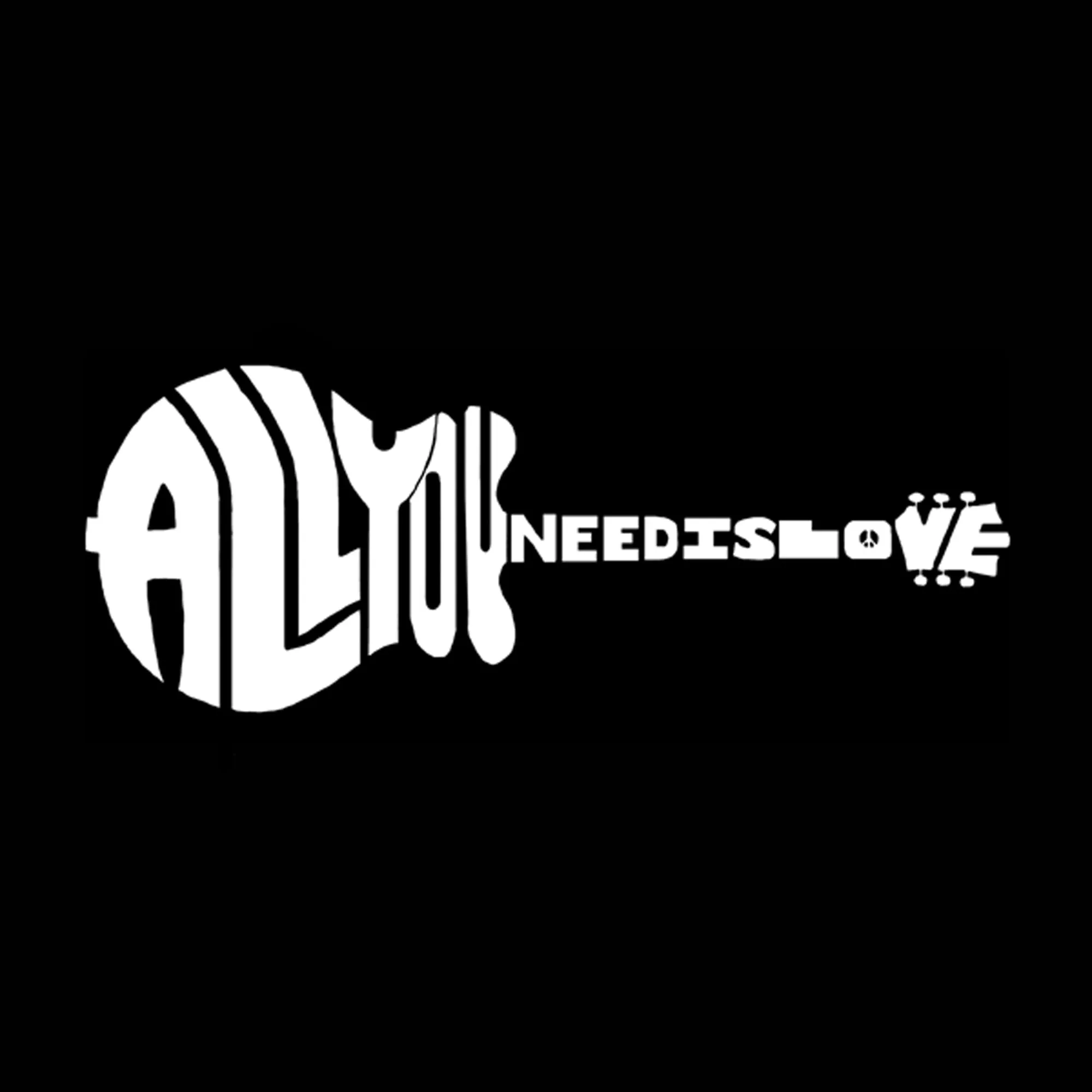 All You Need Is Love - Women's Word Art V-Neck T-Shirt sold by LA Pop Art product image thumbnail 2