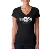 ALOHA - Women's Word Art V-Neck T-Shirt sold by LA Pop Art