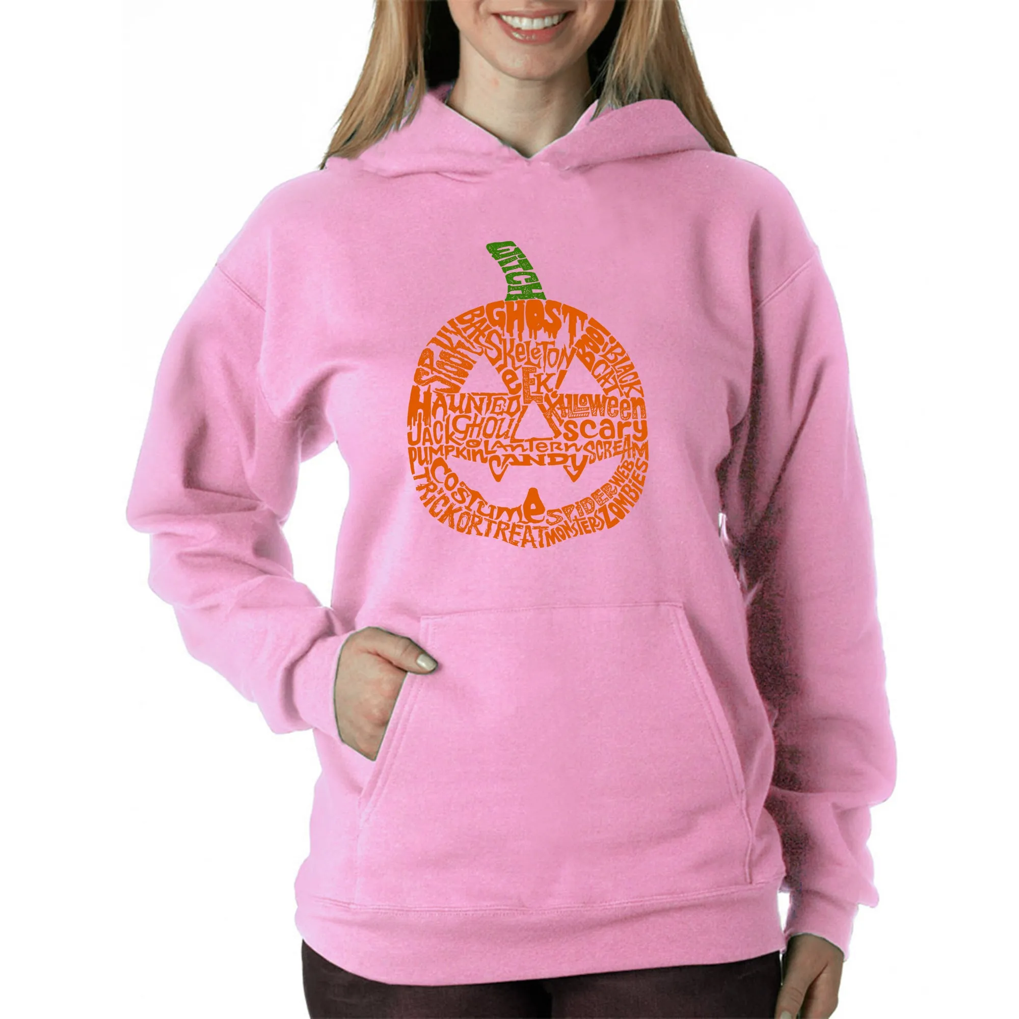 Pumpkin - Women's Word Art Hooded Sweatshirt sold by LA Pop Art