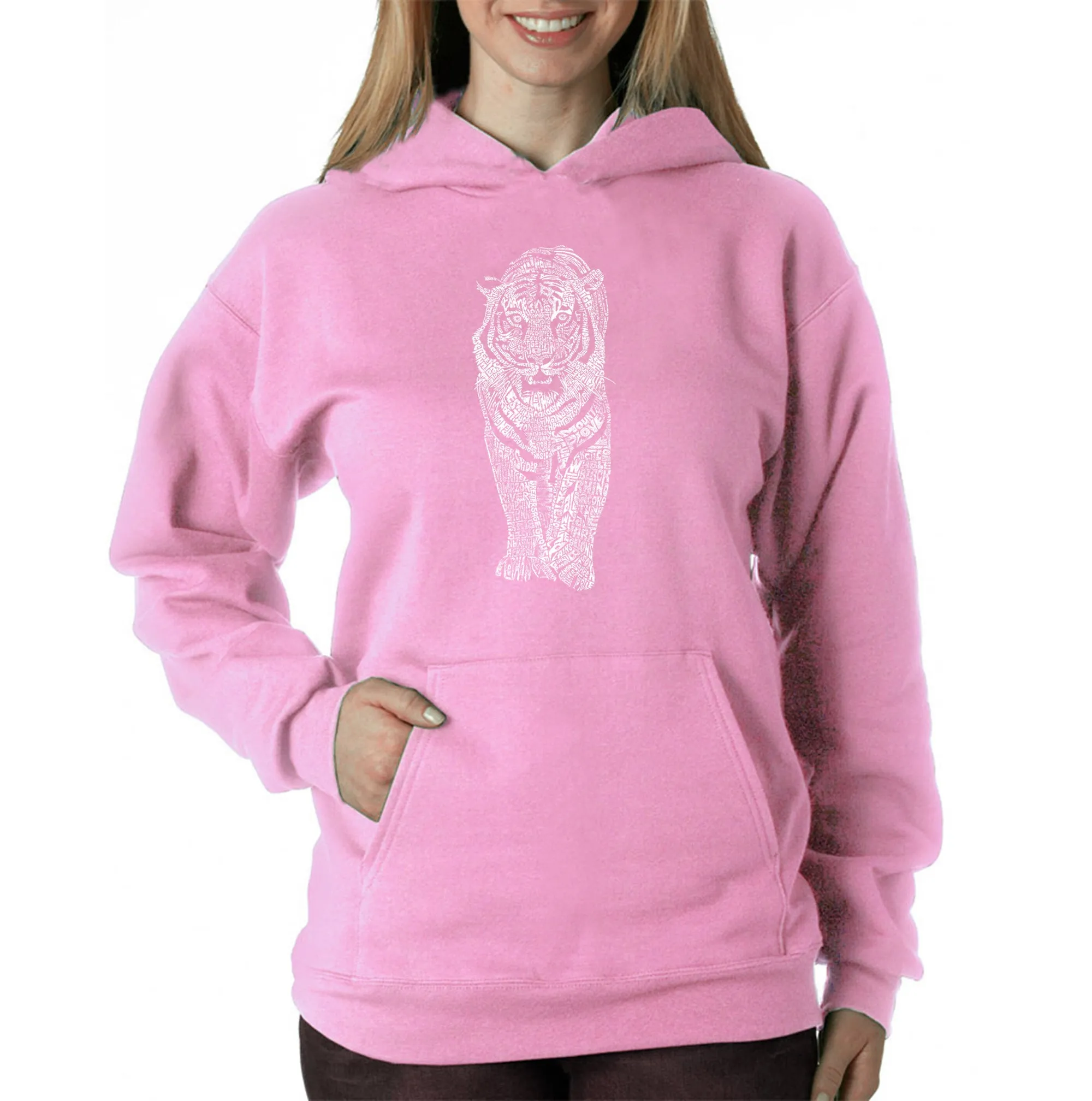 TIGER - Women's Word Art Hooded Sweatshirt sold by LA Pop Art