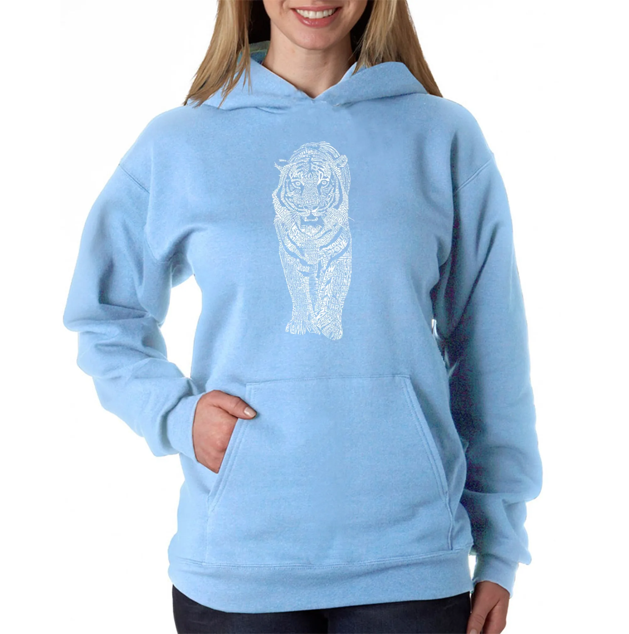 TIGER - Women's Word Art Hooded Sweatshirt sold by LA Pop Art product image thumbnail 3