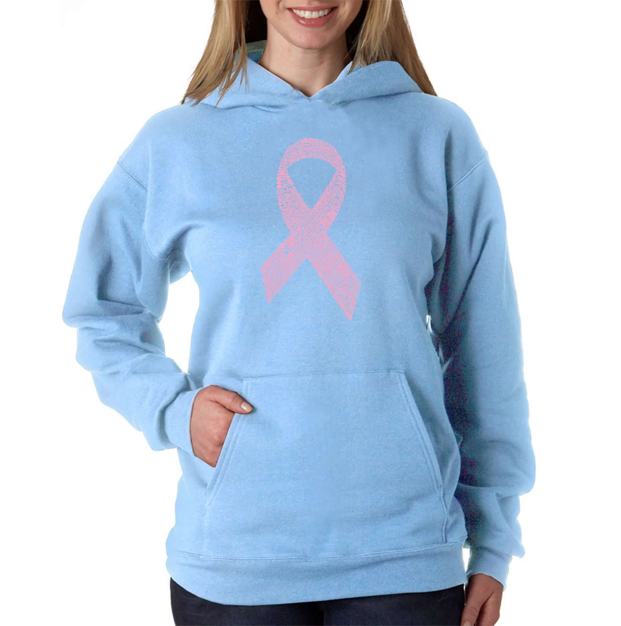 CREATED OUT OF 50 SLANG TERMS FOR BREASTS - Women's Word Art Hooded Sweatshirt sold by LA Pop Art product image thumbnail 3