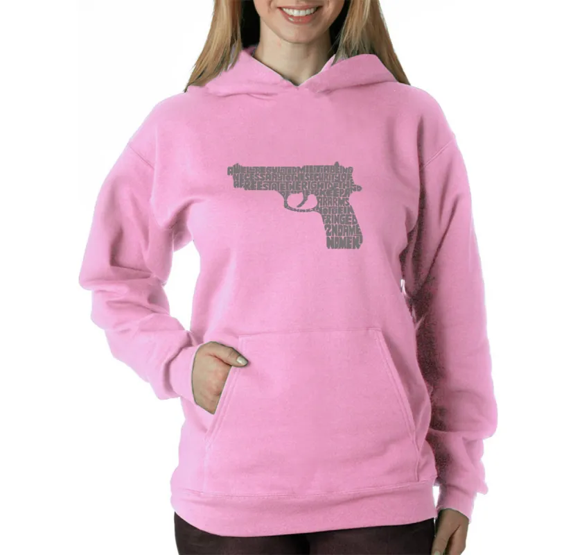 RIGHT TO BEAR ARMS - Women's Word Art Hooded Sweatshirt sold by LA Pop Art