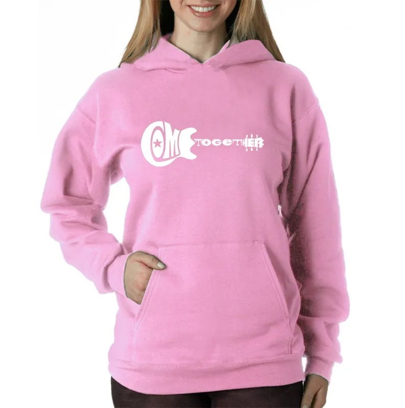 COME TOGETHER - Women's Word Art Hooded Sweatshirt sold by LA Pop Art