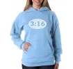 John 3:16 - Women's Word Art Hooded Sweatshirt sold by LA Pop Art