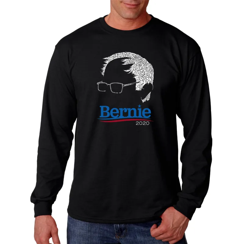 Bernie Sanders 2020 - Men's Word Art Long Sleeve T-Shirt sold by LA Pop Art