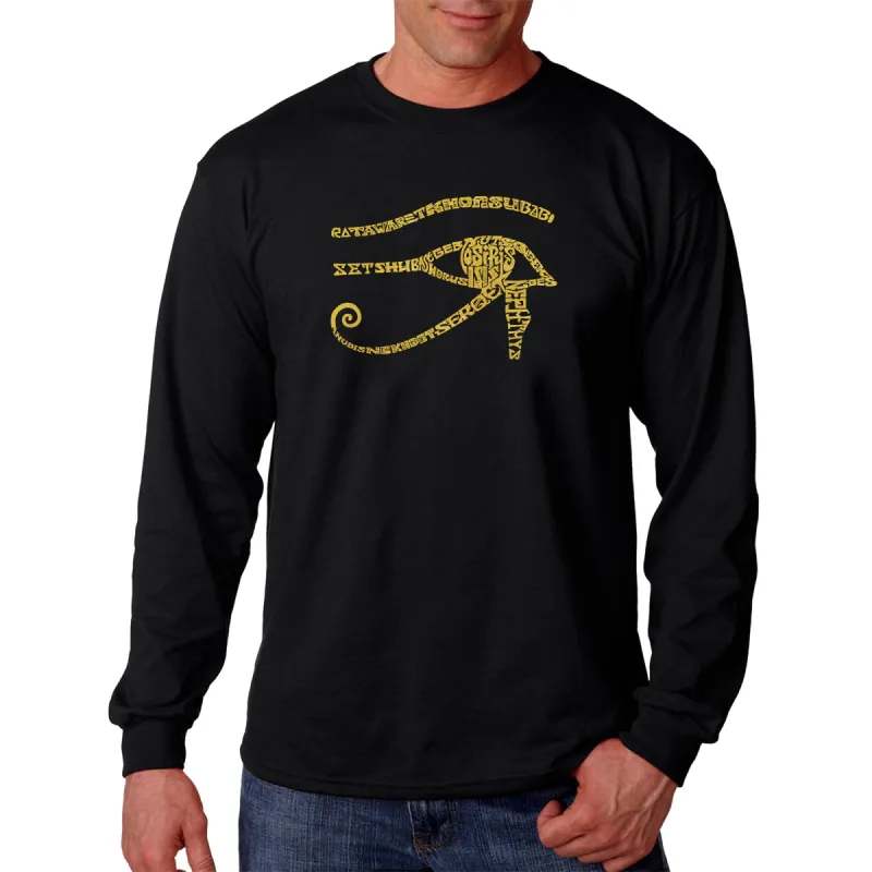 EGYPT - Men's Word Art Long Sleeve T-Shirt sold by LA Pop Art