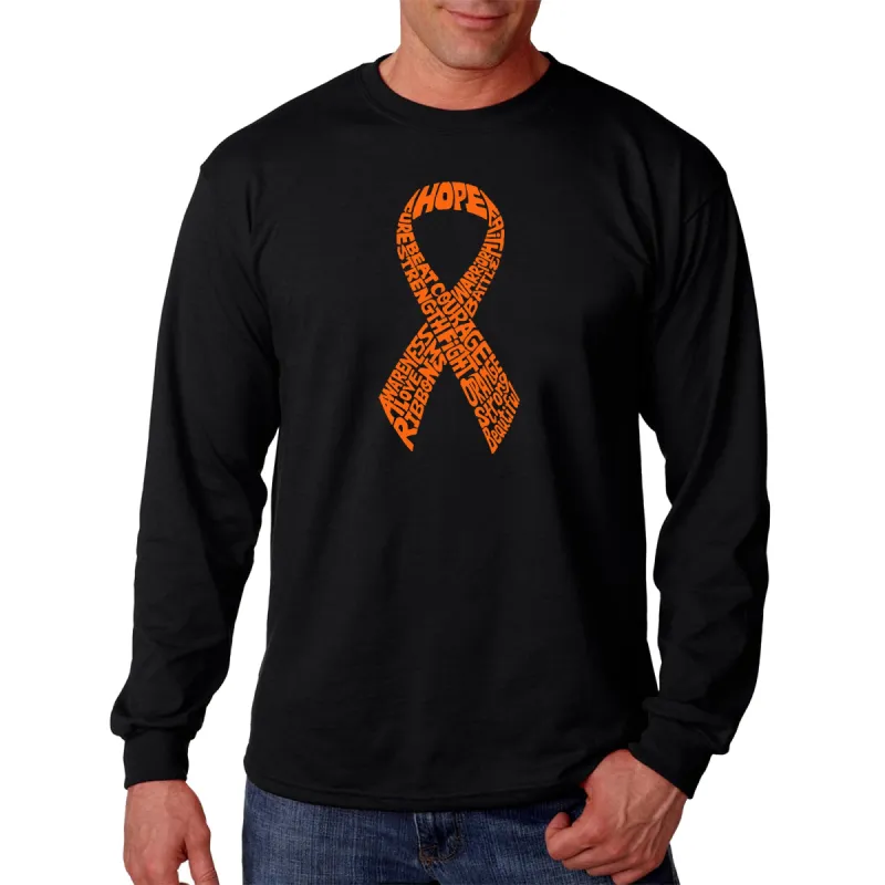 Ms Ribbon - Men's Word Art Long Sleeve T-Shirt sold by LA Pop Art