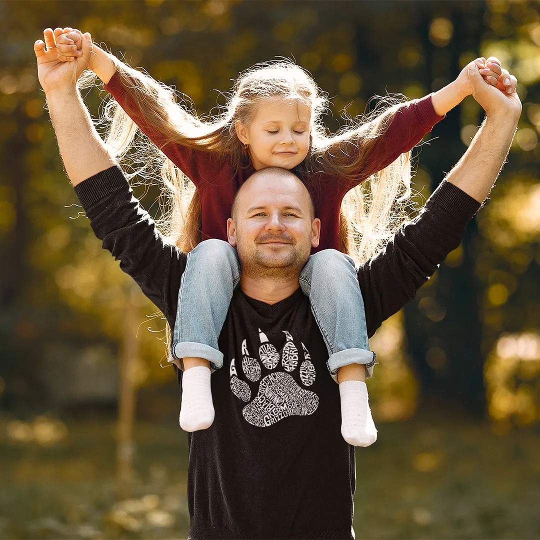 Types of Bears - Men's Word Art Long Sleeve T-Shirt sold by LA Pop Art product image thumbnail 3