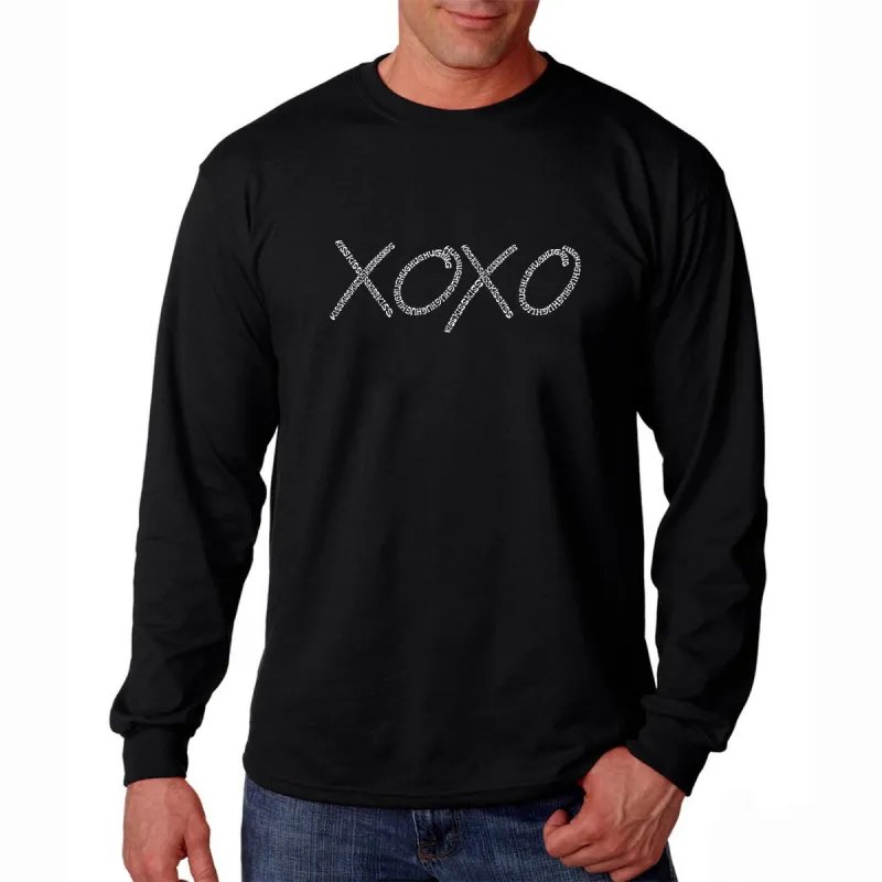 XOXO - Men's Word Art Long Sleeve T-Shirt sold by LA Pop Art