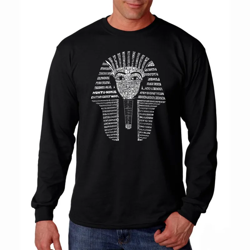 KING TUT - Men's Word Art Long Sleeve T-Shirt sold by LA Pop Art