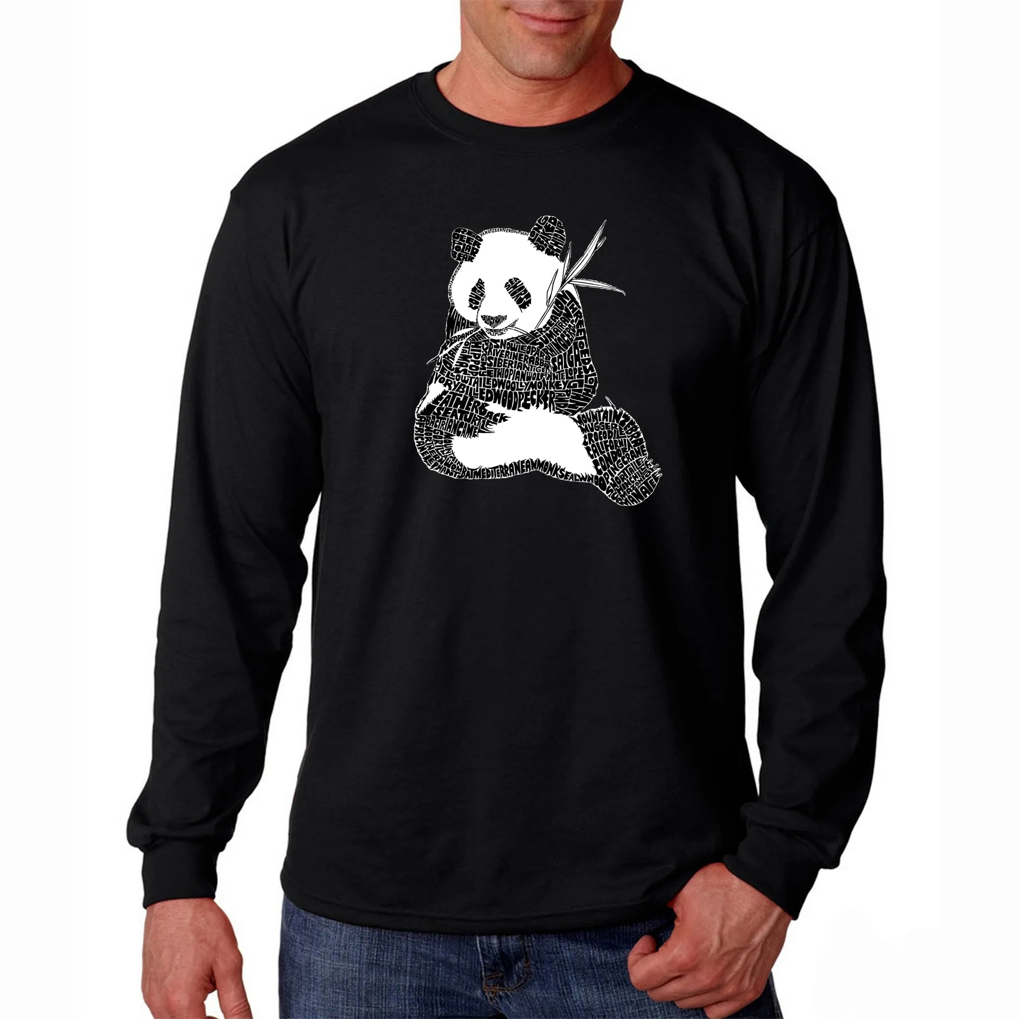 ENDANGERED SPECIES - Men's Word Art Long Sleeve T-Shirt sold by LA Pop Art