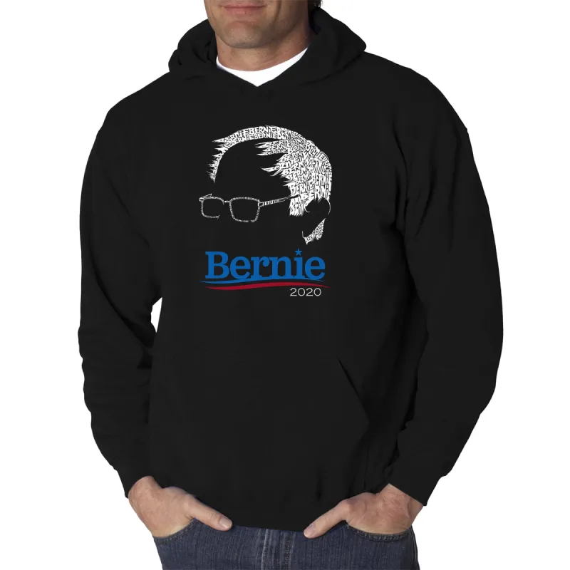 Bernie Sanders 2020 - Men's Word Art Hooded Sweatshirt sold by LA Pop Art