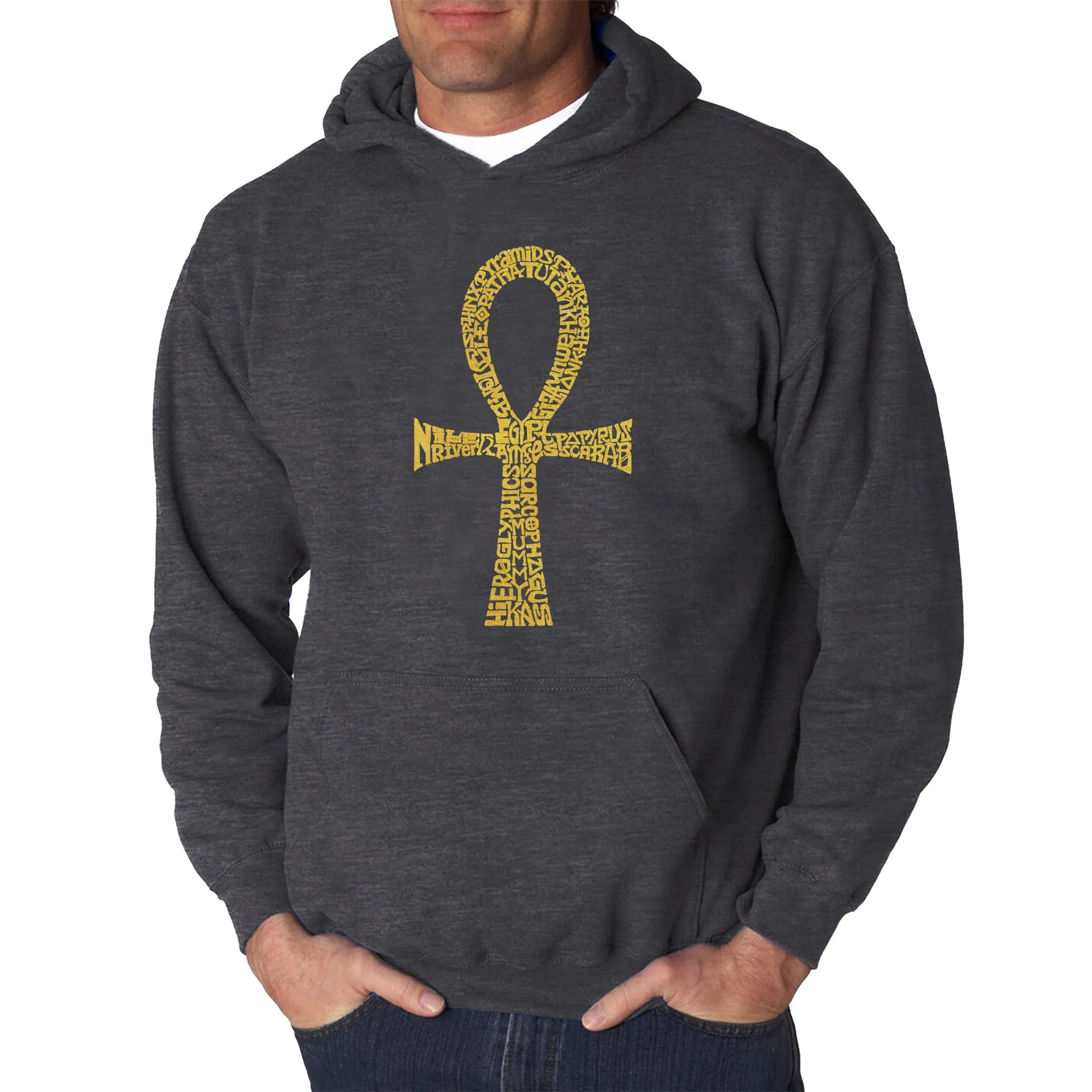 ANKH - Men's Word Art Hooded Sweatshirt sold by LA Pop Art product image thumbnail 4