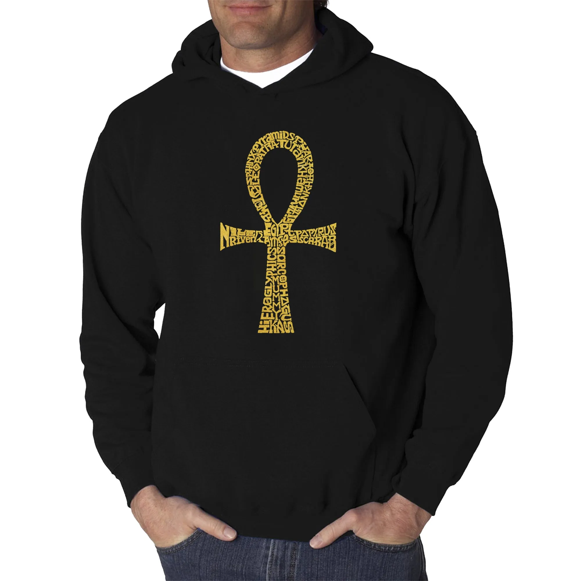 ANKH - Men's Word Art Hooded Sweatshirt sold by LA Pop Art product image thumbnail 3