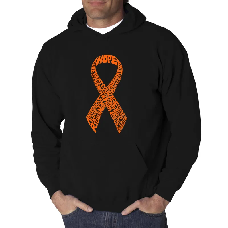 Ms Ribbon - Men's Word Art Hooded Sweatshirt made by LA Pop Art