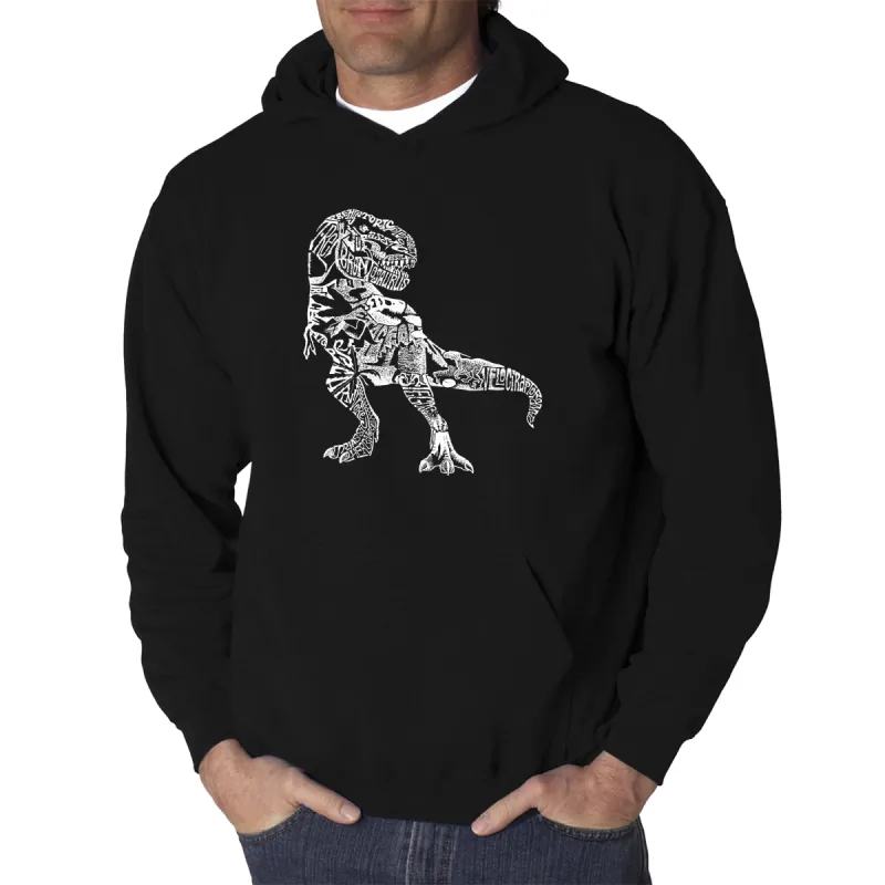 Dino Pics - Men's Word Art Hooded Sweatshirt sold by LA Pop Art