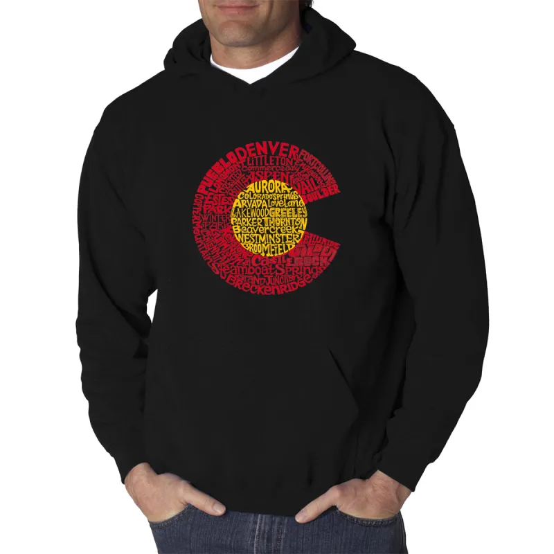 Colorado - Men's Word Art Hooded Sweatshirt sold by LA Pop Art