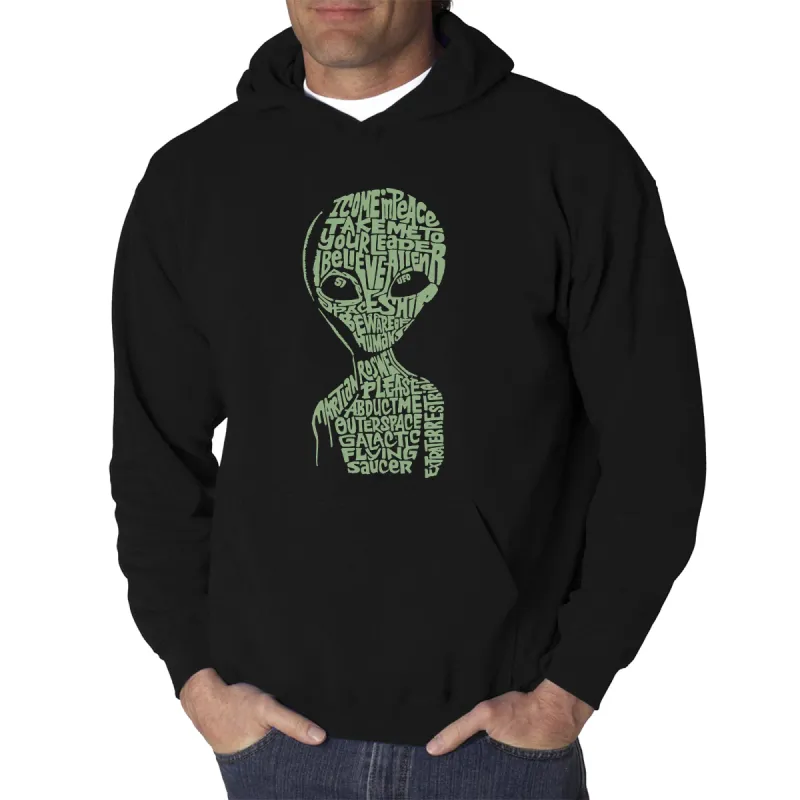 Alien - Men's Word Art Hooded Sweatshirt sold by LA Pop Art