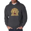 Dog - Men's Word Art Hooded Sweatshirt sold by LA Pop Art