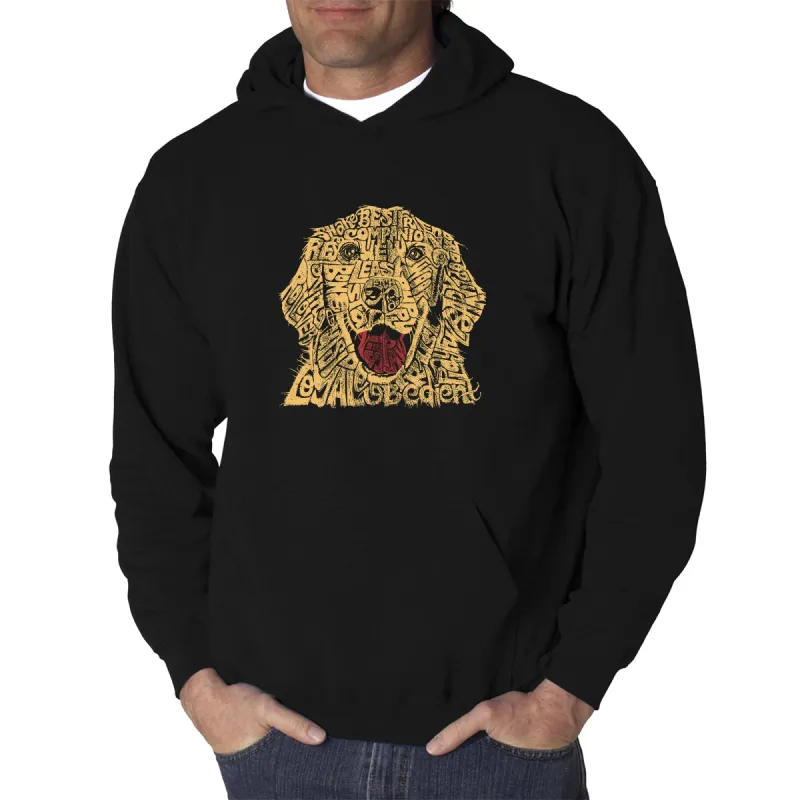 Dog - Men's Word Art Hooded Sweatshirt sold by LA Pop Art