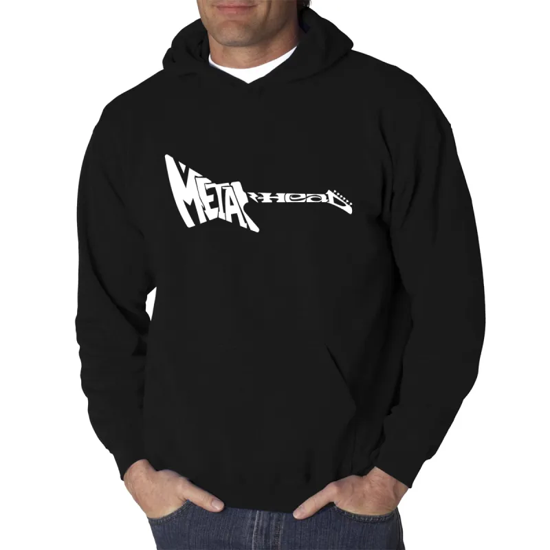 Metal Head - Men's Word Art Hooded Sweatshirt sold by LA Pop Art