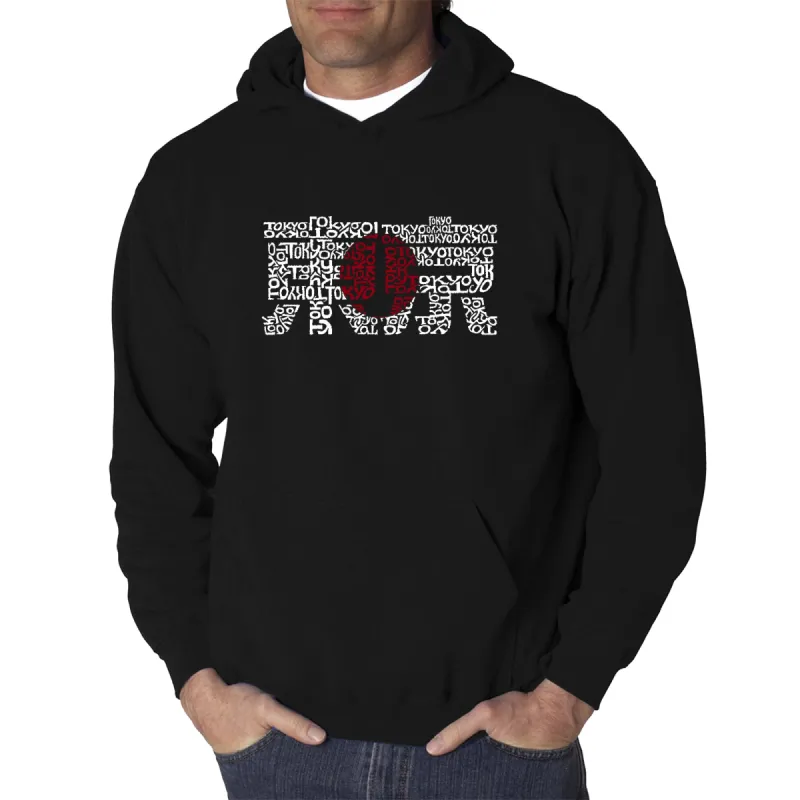 Tokyo Sun - Men's Word Art Hooded Sweatshirt sold by LA Pop Art
