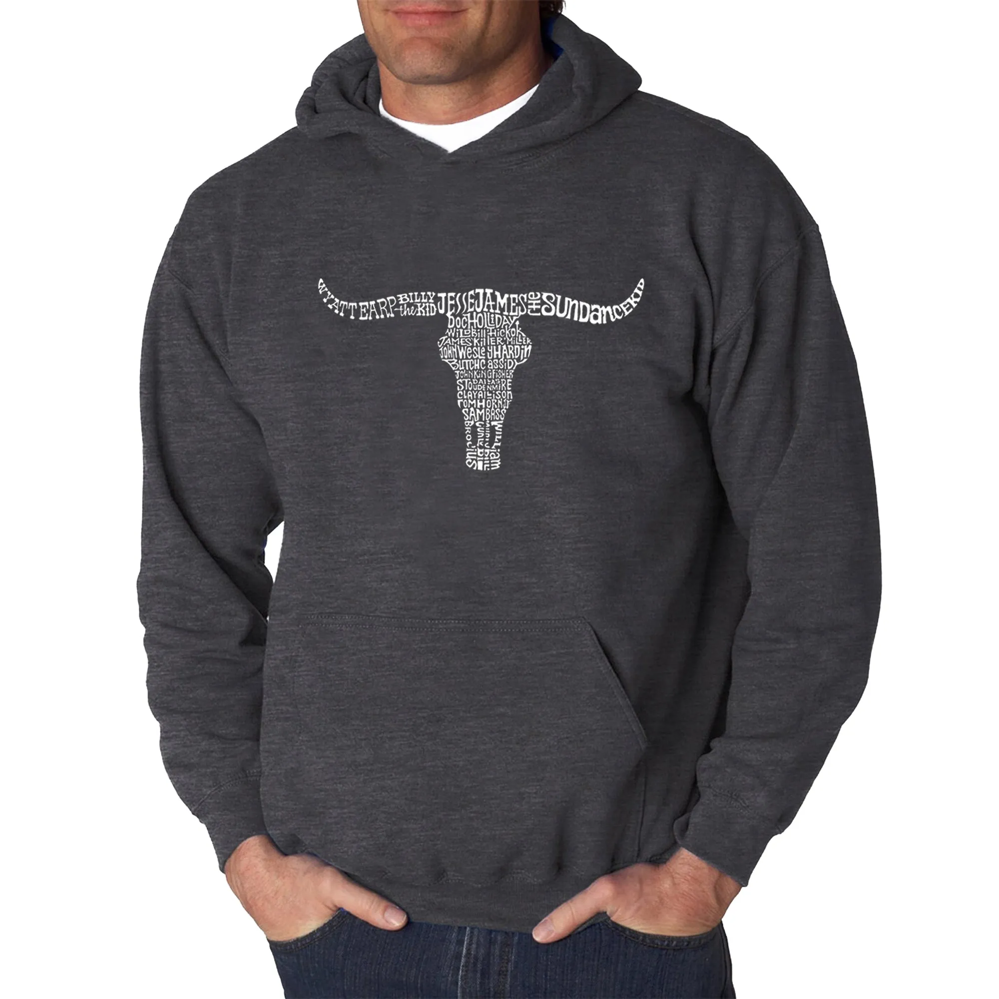 Names of Legendary Outlaws - Men's Word Art Hooded Sweatshirt sold by LA Pop Art product image thumbnail 3