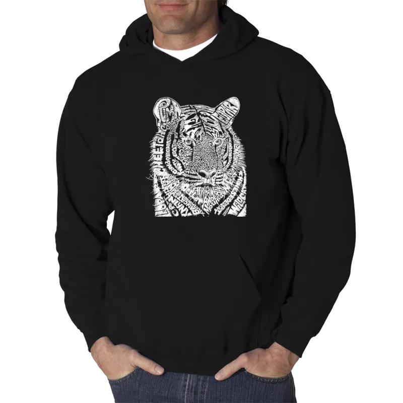 Big Cats - Men's Word Art Hooded Sweatshirt sold by LA Pop Art