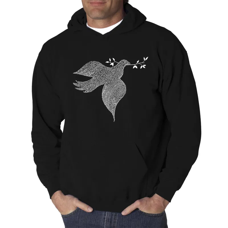 Dove - Men's Word Art Hooded Sweatshirt sold by LA Pop Art