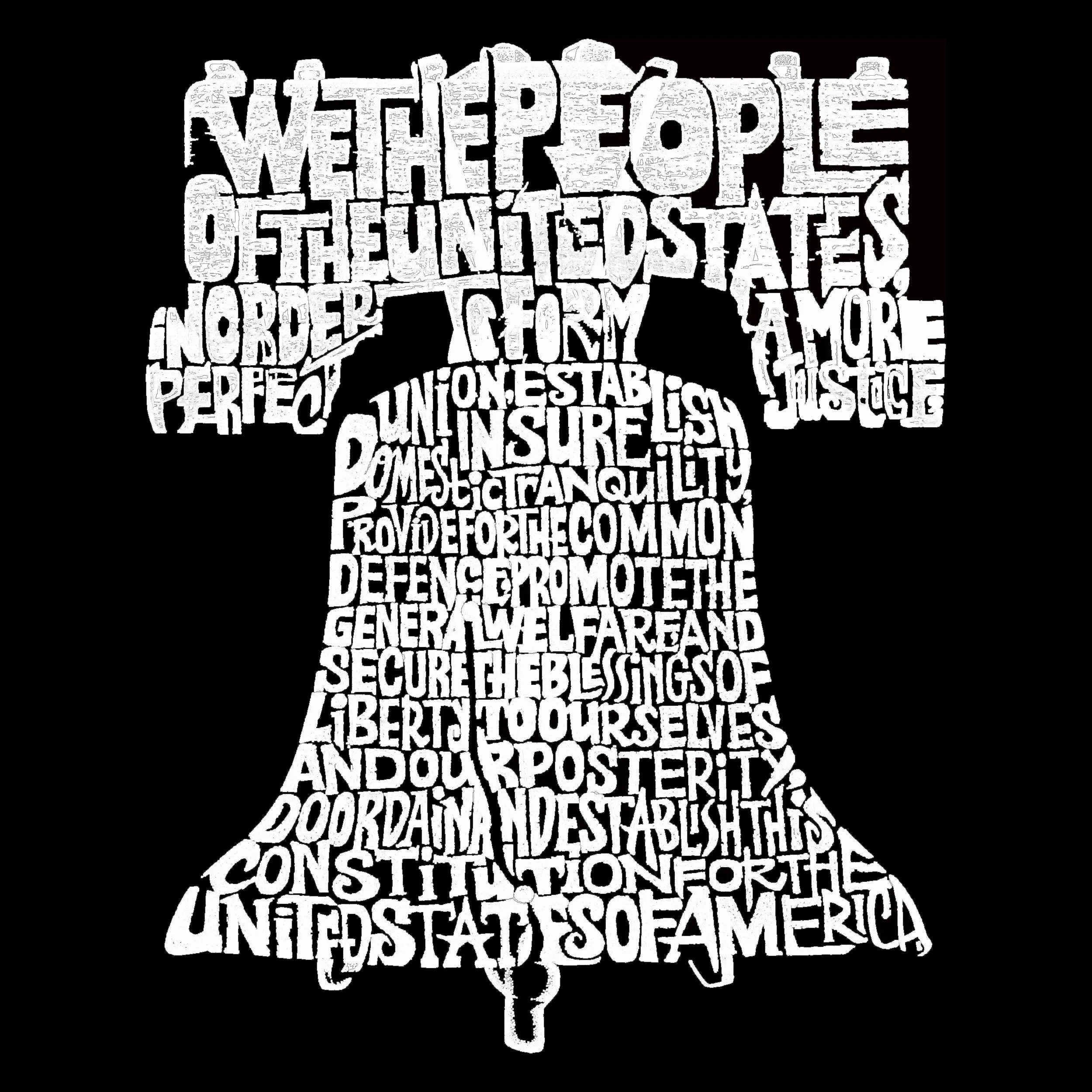 Liberty Bell - Men's Word Art Hooded Sweatshirt sold by LA Pop Art product image thumbnail 2