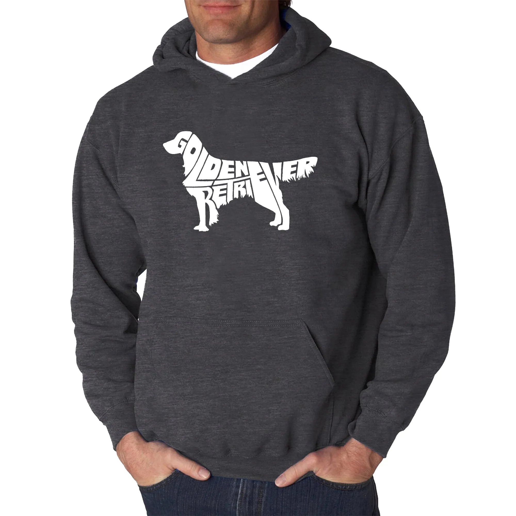 Golden Retreiver - Men's Word Art Hooded Sweatshirt sold by LA Pop Art product image thumbnail 3