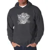 Cat Face - Men's Word Art Hooded Sweatshirt sold by LA Pop Art