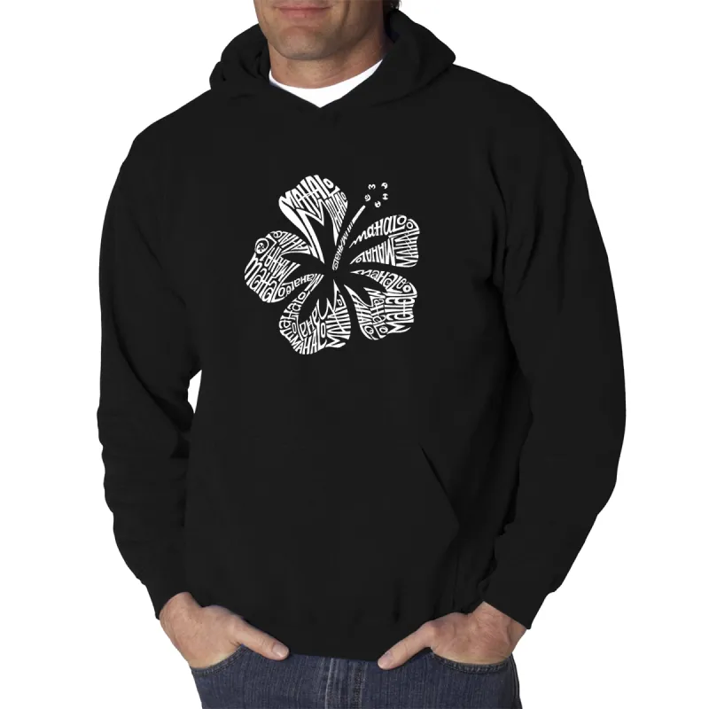 Mahalo - Men's Word Art Hooded Sweatshirt sold by LA Pop Art
