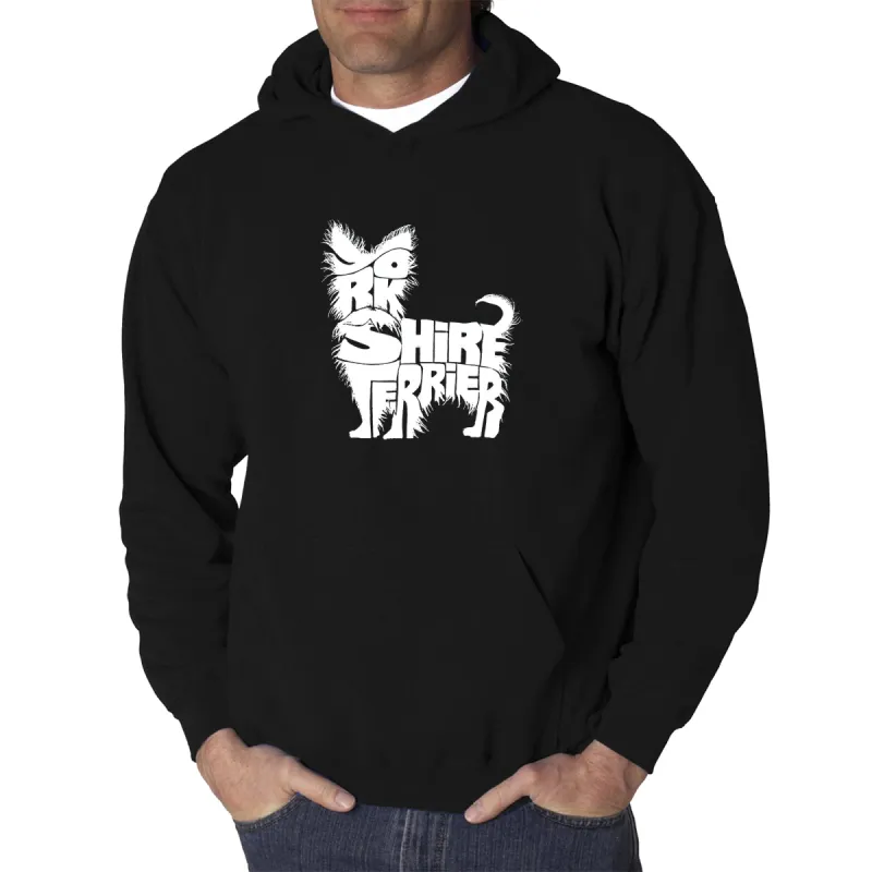 Yorkie - Men's Word Art Hooded Sweatshirt sold by LA Pop Art