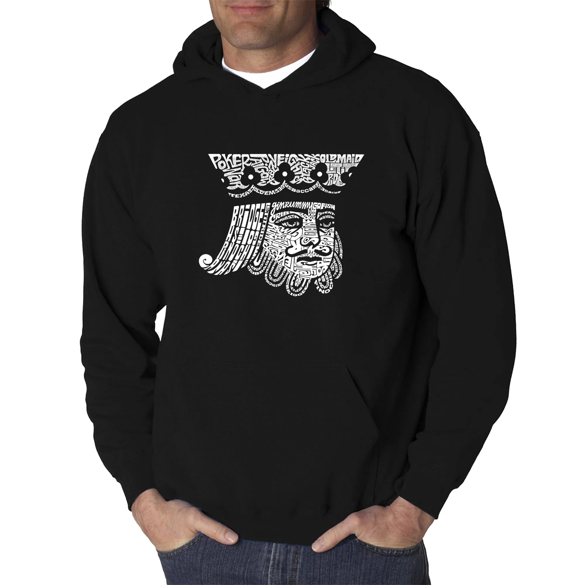 King of Spades - Men's Word Art Hooded Sweatshirt sold by LA Pop Art