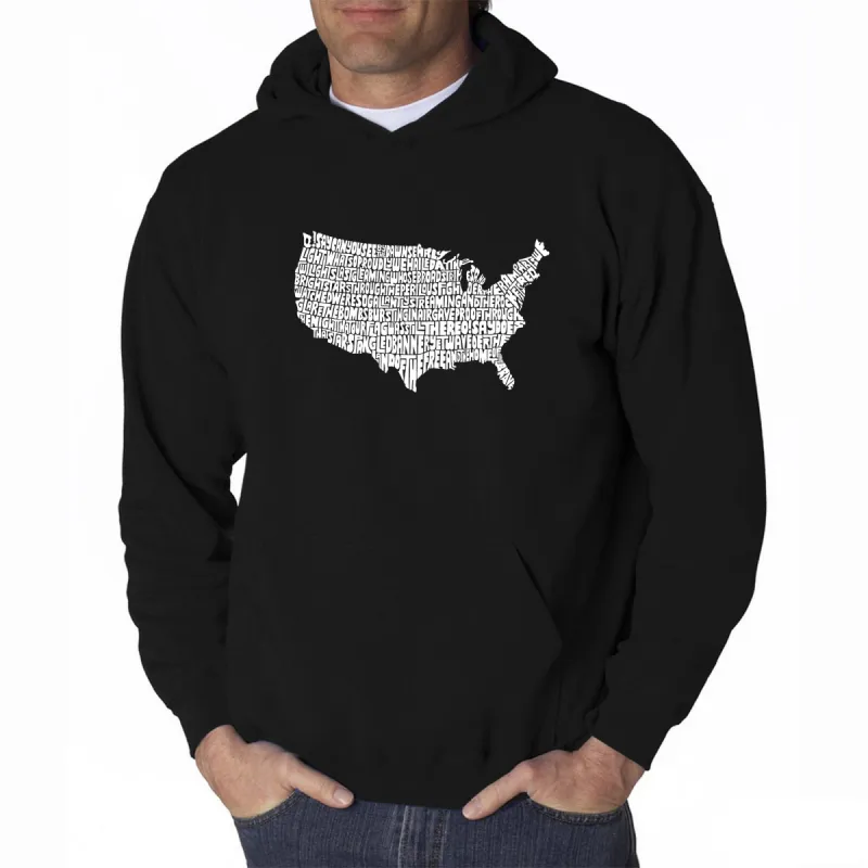 THE STAR SPANGLED BANNER - Men's Word Art Hooded Sweatshirt sold by LA Pop Art