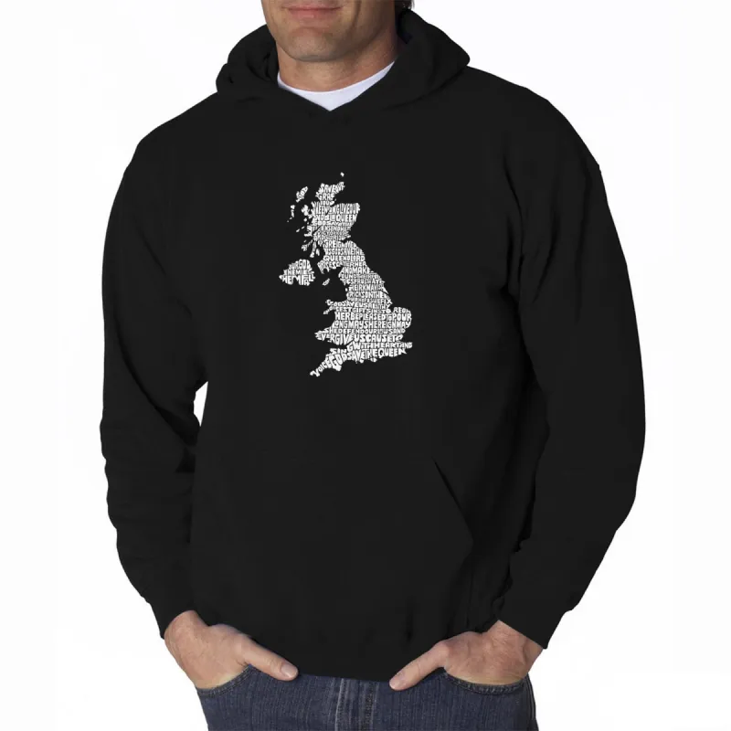 GOD SAVE THE QUEEN - Men's Word Art Hooded Sweatshirt made by LA Pop Art