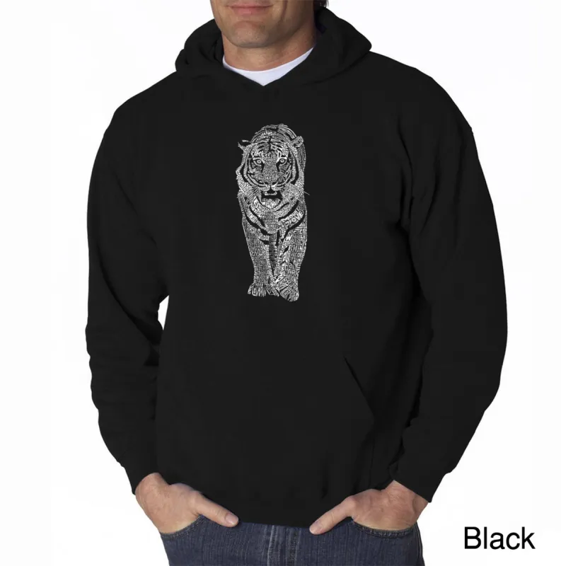 TIGER - Men's Word Art Hooded Sweatshirt sold by LA Pop Art