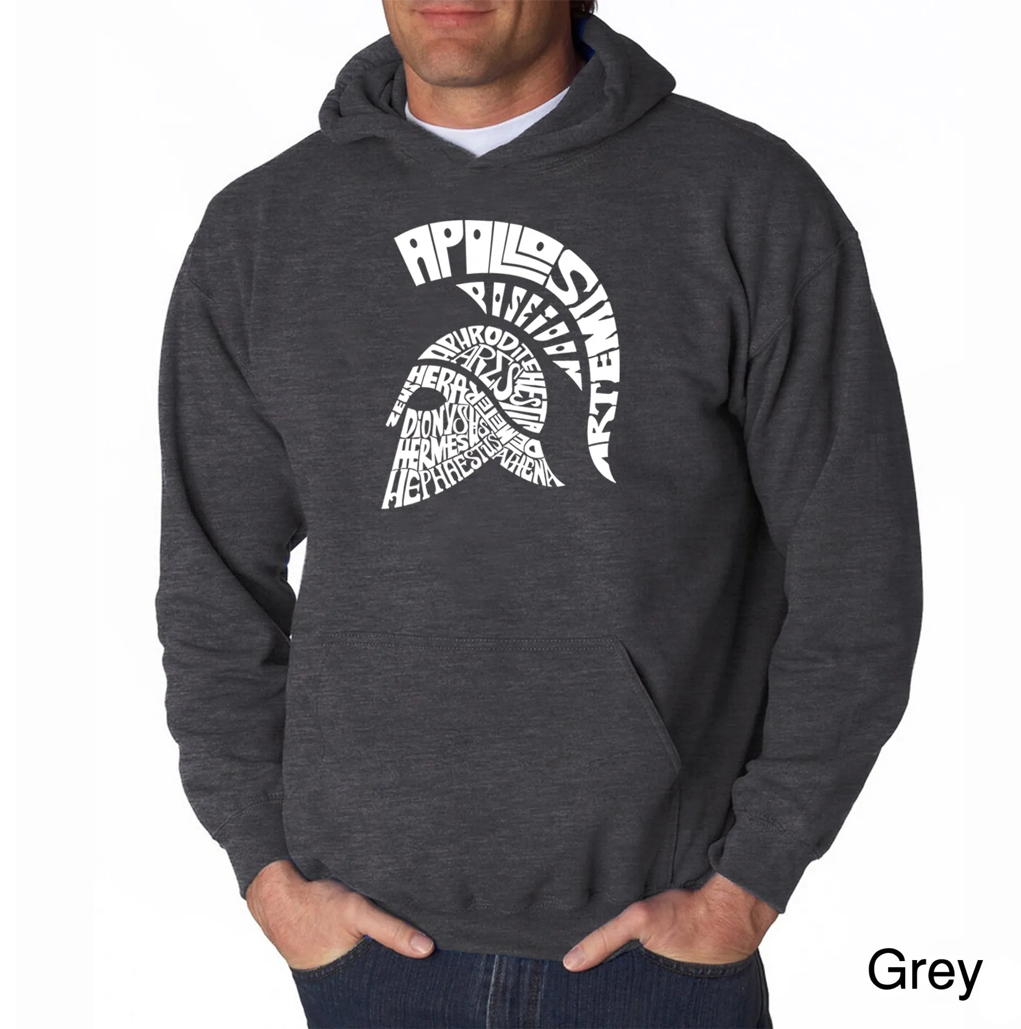 SPARTAN - Men's Word Art Hooded Sweatshirt sold by LA Pop Art product image thumbnail 3